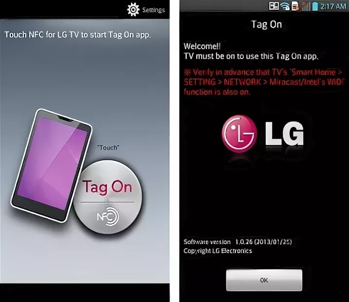 Lg tv apk. NFC tag чипом. LG Smart TV.