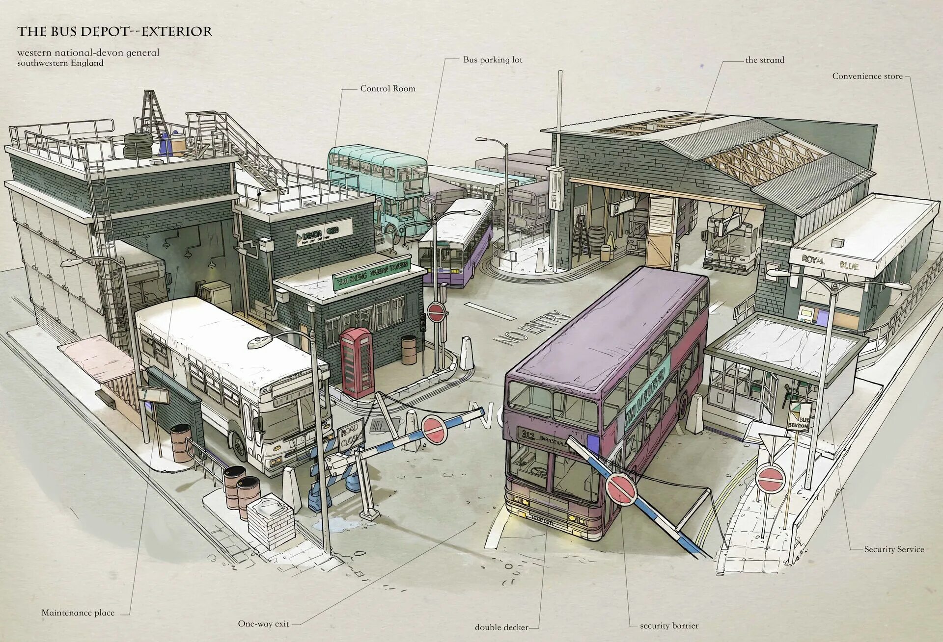 Bus depot