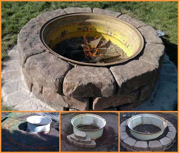 Truck Rim Fire Pit Rim fire pit, Fire pit designs, Fire pit