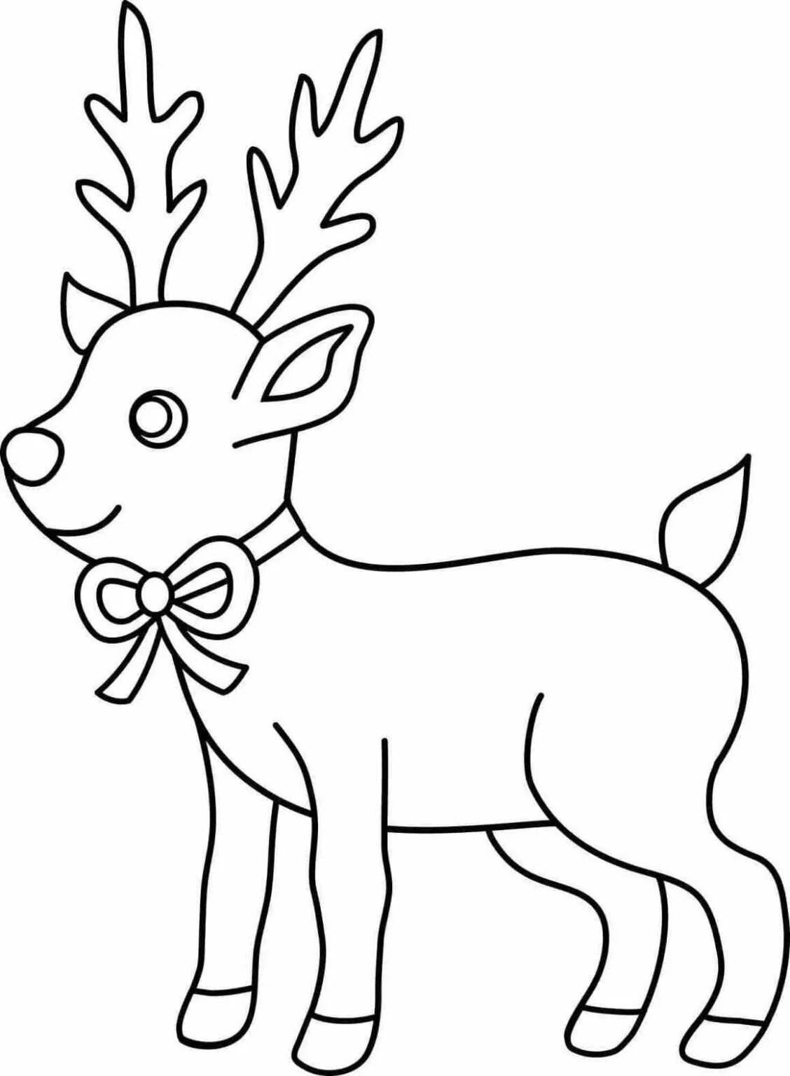 Рисунок оленя на новый год. Олень раскраска. Раскраска Олененок. Раскраска олень новогодний. Олень раскраска для детей.