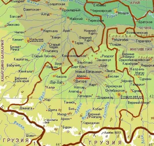 Осетия столица на карте. Беслан на карте Северной Осетии. Географическая карта Северной Осетии. Карта Республики Северная Осетия Алания. Карта города Владикавказ Северная Осетия Алания.