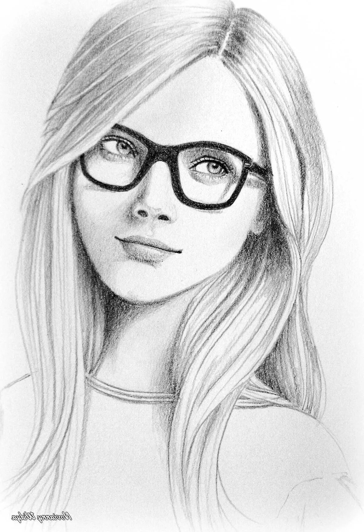 Срисовать картинки. Девушка карандашом. Портрет девушки в очках карандашом. Красивые девушки карандашом. Нарисовать девушку карандашом.