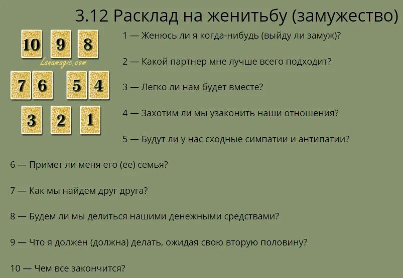 Расклады Таро. Схемы расклада карт. Расклады на картах Таро. Расклад на замужество Таро.