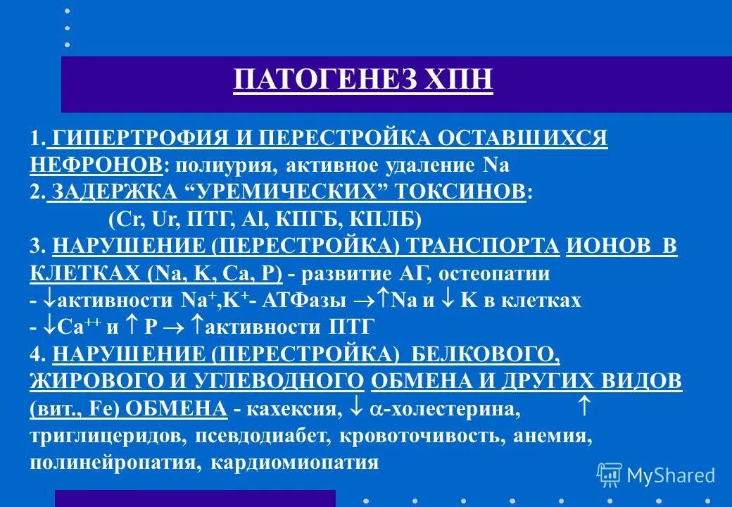 Острая почечная недостаточность патогенез