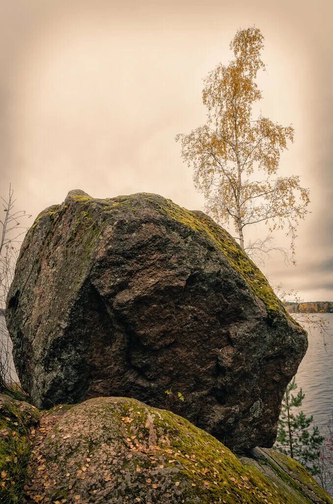 Stone fall. Парк Монрепо падающий камень. Парк Монрепо в Выборге падающий камень. Камень молния в Монрепо. Выборг валуны.