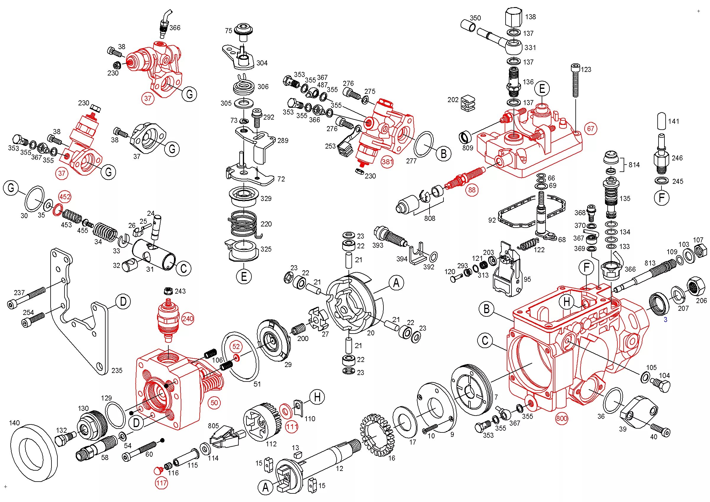 Насос высокого давления бош. Тнвд bosch ve4. топливный насос высокого давления 0460426525. каталог тнвд bosch 0402646847. корпус тнвд 323.1111025.