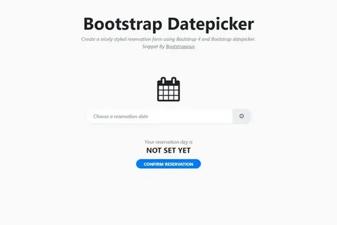 Bootstrap datepicker