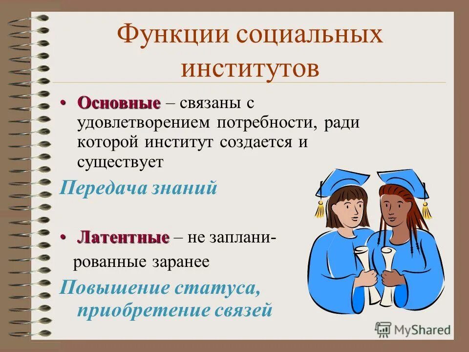 Функции роль социального института. Функции социальных институтов примеры. Функции социальных институтов в социологии. Социальный институт это в социологии. Явные и скрытые функции социальных институтов.
