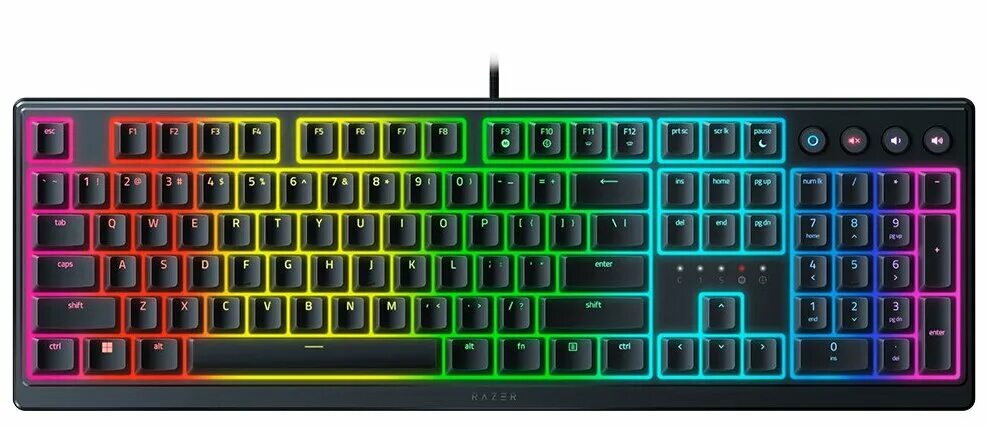 Игровая клавиатура Razer Ornata V2 черный - купить в интернет-магазине по низкой