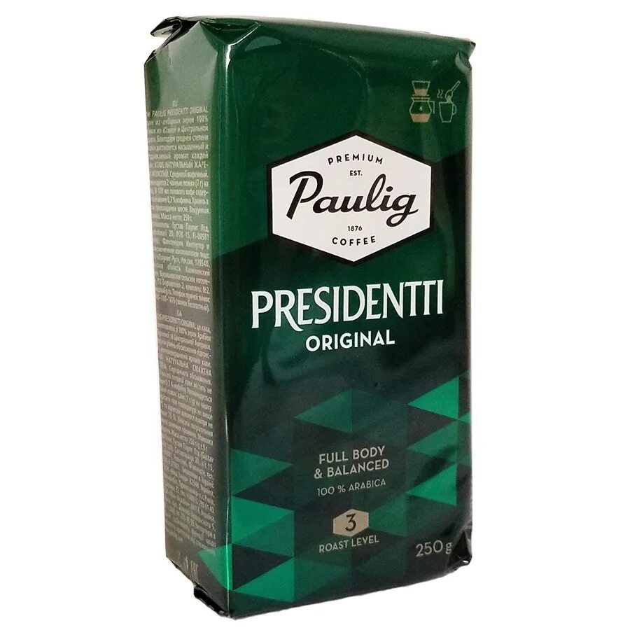 Paulig presidentti Original молотый 250г. Paulig presidentti кофе молотый 250. Кофе молотый paulig