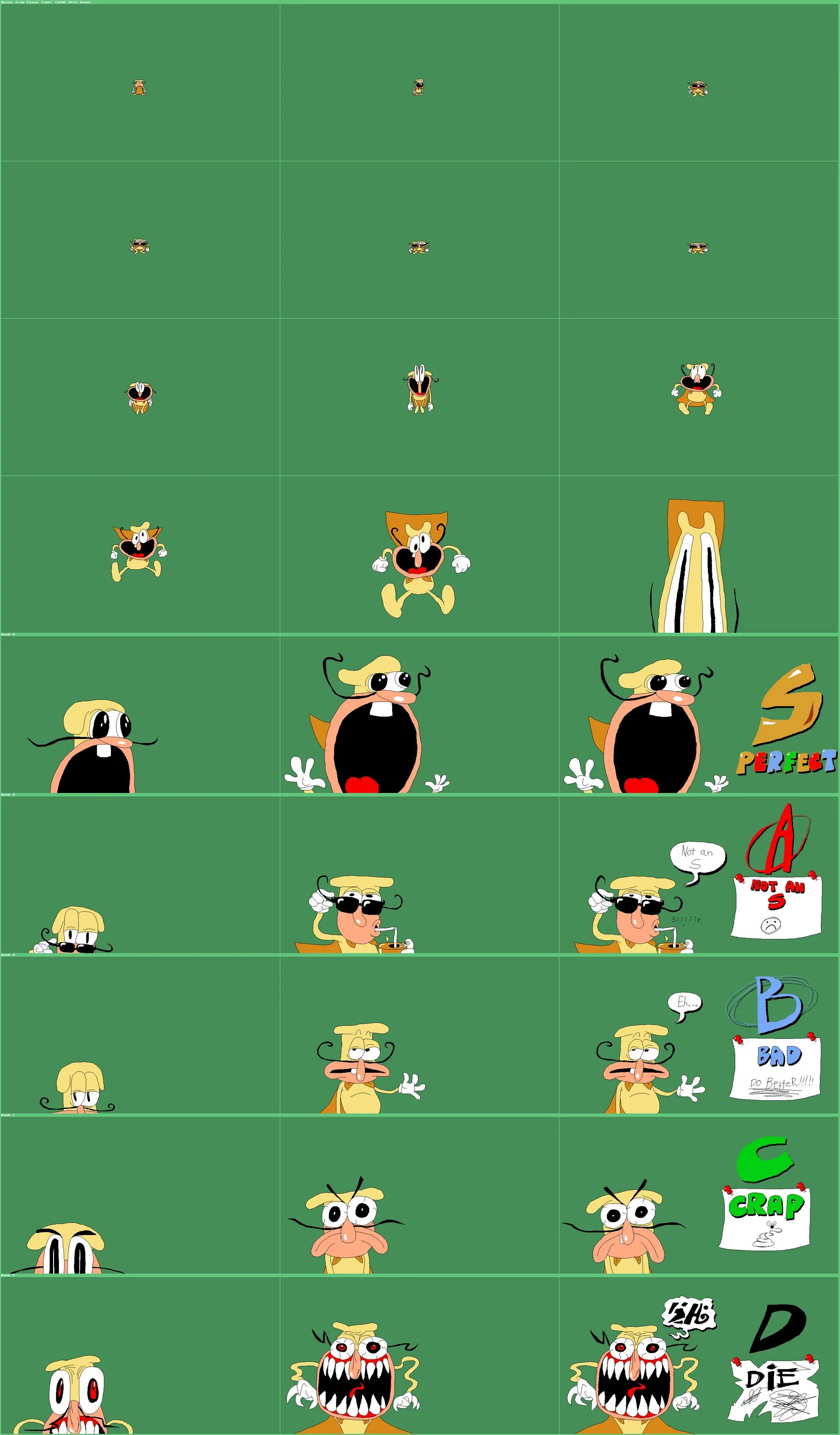 Pizza tower sprites. Pizza tower demo. peppino pizza tower. pizza tower s rank.