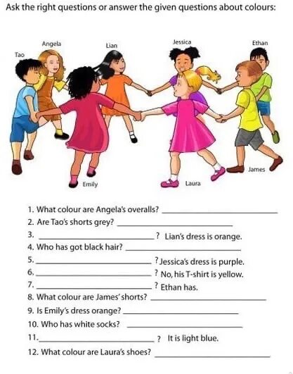 Ask 3 questions about the match. Questions about colours. asking about. questions about colours for kids. questions about colour.
