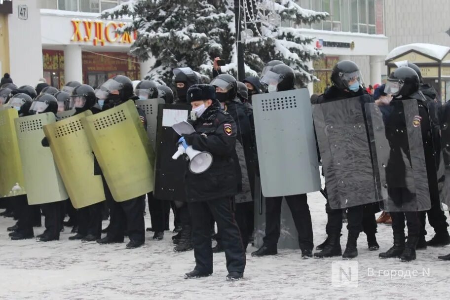 Митинг Нижний Новгород 31.01.2021. Митинг. Протесты в Нижнем Новгороде.