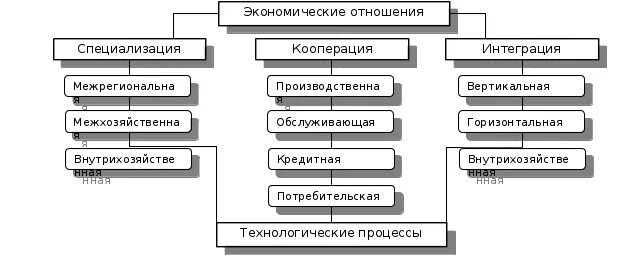 Объясните взаимосвязи процессов специализации и кооперирования. Объясните взаимосвязи процессов специализации и кооперирования