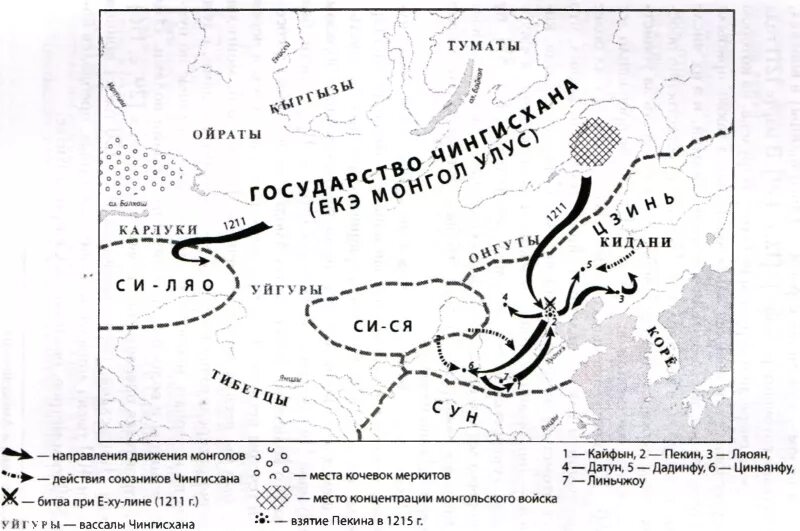 Поход монголов на империю цзинь. Походы чингисхана 1211. завоевательные походы чингисхана карта.