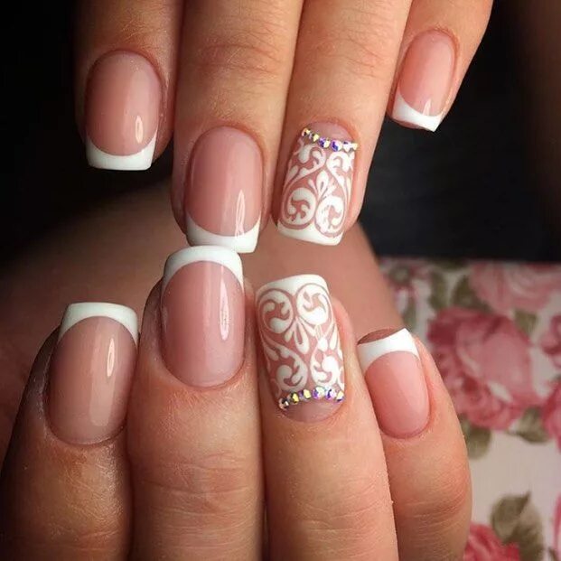 Pin by VIZZARA Свадебная мастерская on Свадебный маникюр Nail art wedding, Bri