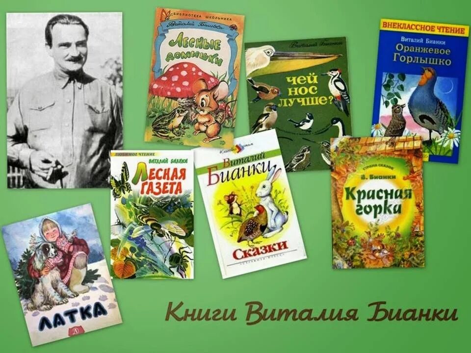 Писатели которые писали рассказы. Книжки Виталия Бианки для детей. Книги писателя Виталия Бианки.