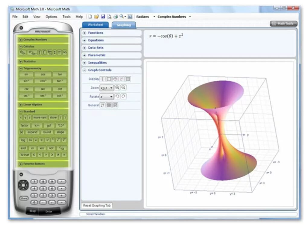 Проанализируйте работу программы program math var. Microsoft mathematics. microsoft mathematics 4.0. графический калькулятор 3d. калькулятор майкрософт.