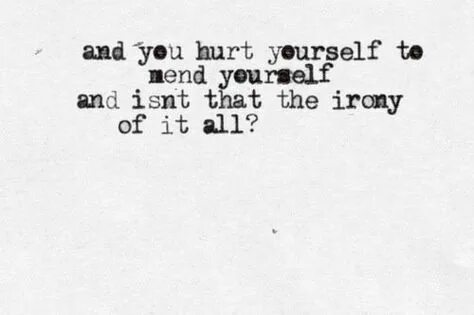 Hurt yourself