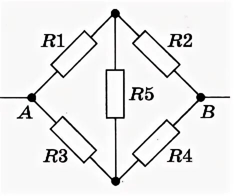 Мостовая схема соединения резисторов. Электрическая цепь r1 r2 r3 r4. Общее сопротивление цепи r1 r2 r3 10ом. Сопротивление мостовой схемы резисторов. На рисунке 126 изображена схема