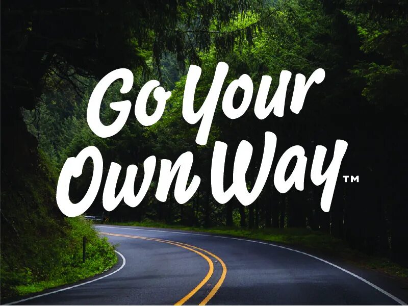 Own way. On your own. Own картинка. Надпись go your own way. Just in your way