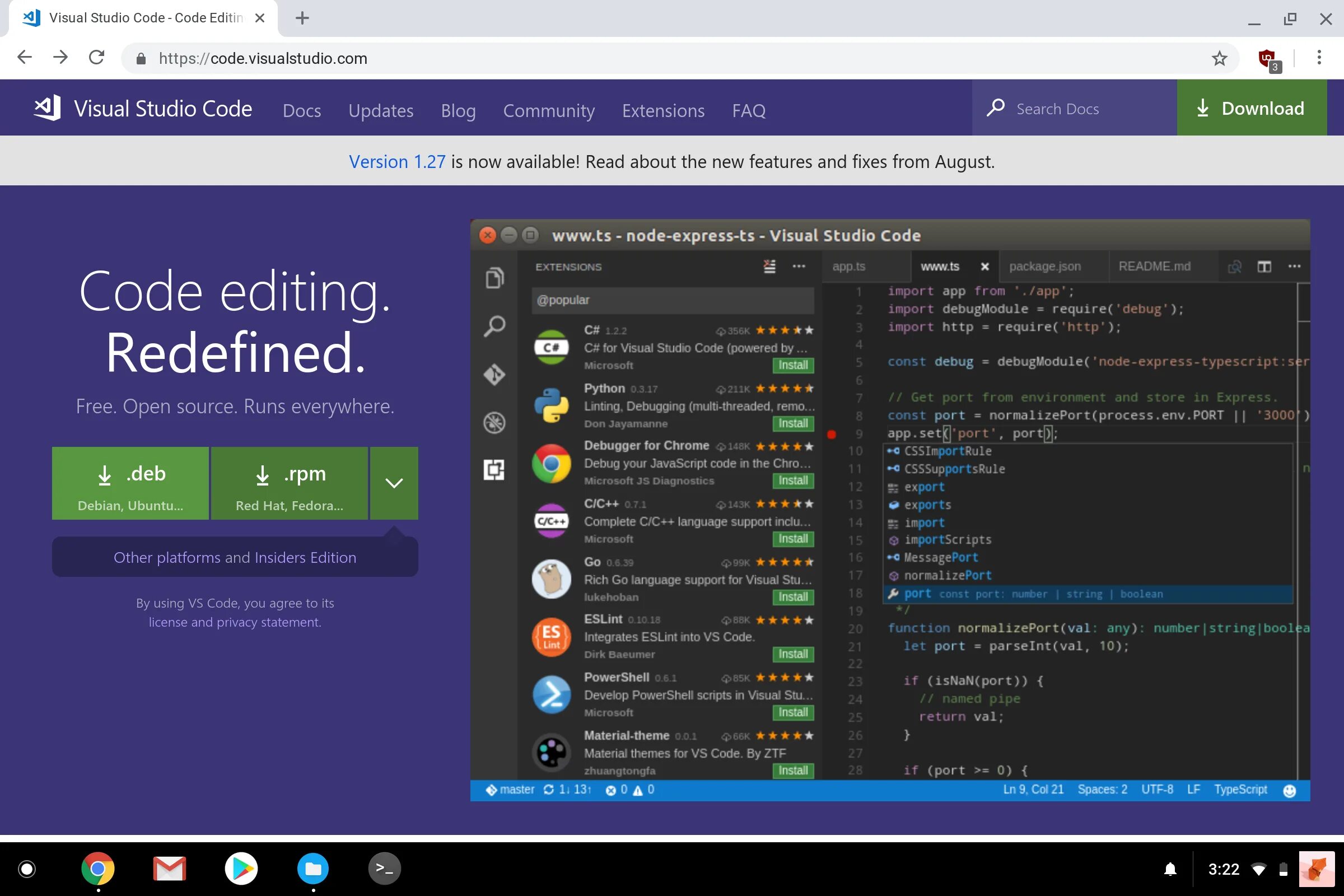 Visual desktop. Visual studio linux. visual studio code. visual studio code ubuntu. визуал студио для линукса.