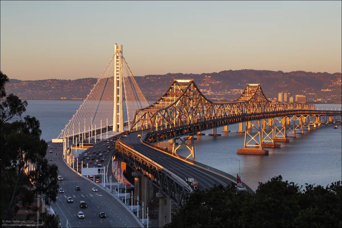 Сан Франциско. San Francisco | Сан Франциско. Бэй-бридж (Окленд, Калифорния). Мост Оберн Бэй.