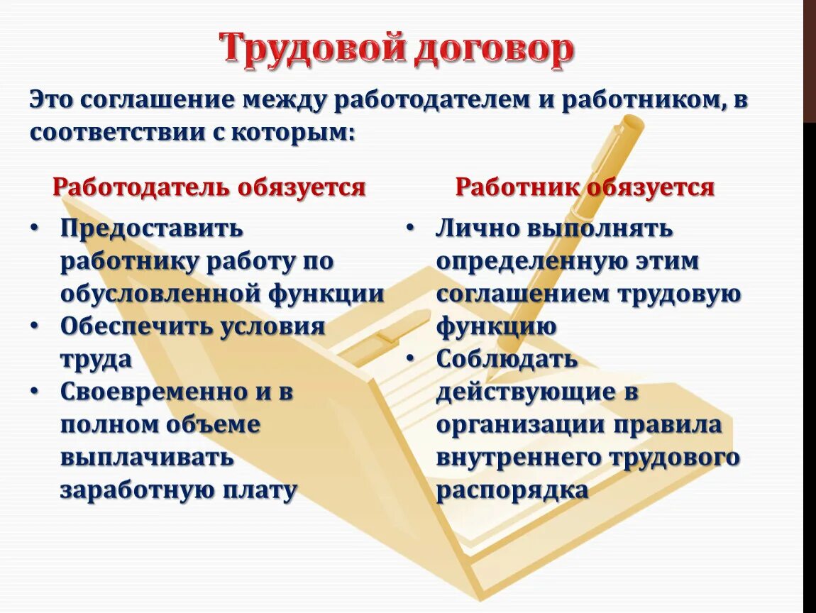 Трудовой договор. Трудовой договор это соглашение между. Трудовой договор презентация. Презентация тудовойтдоговор.