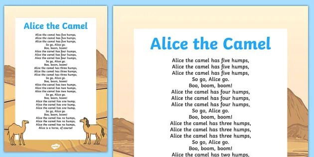 The camel was very thirsty. Alice the Camel. Кэмел с английского. Camel текст. Poem about Camel.