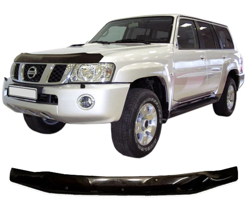 Дефлектор капота Nissan Patrol y61. Дефлектор капота Ниссан сафари у61. Дефлектор капота Nissan Patrol y62. Ветровики Ниссан Патрол y61. Ниссан патрол капот