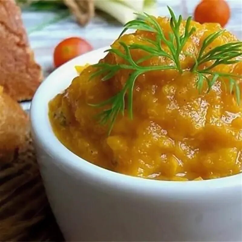 Икра из кабачков с запеченными овощами