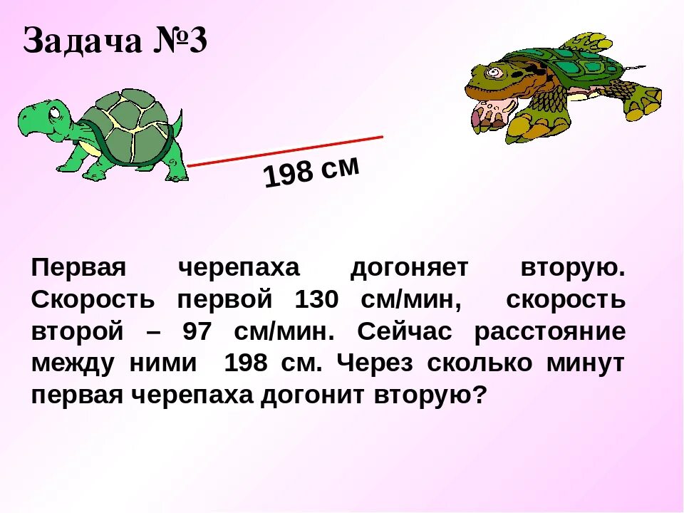 Задачи про черепаху