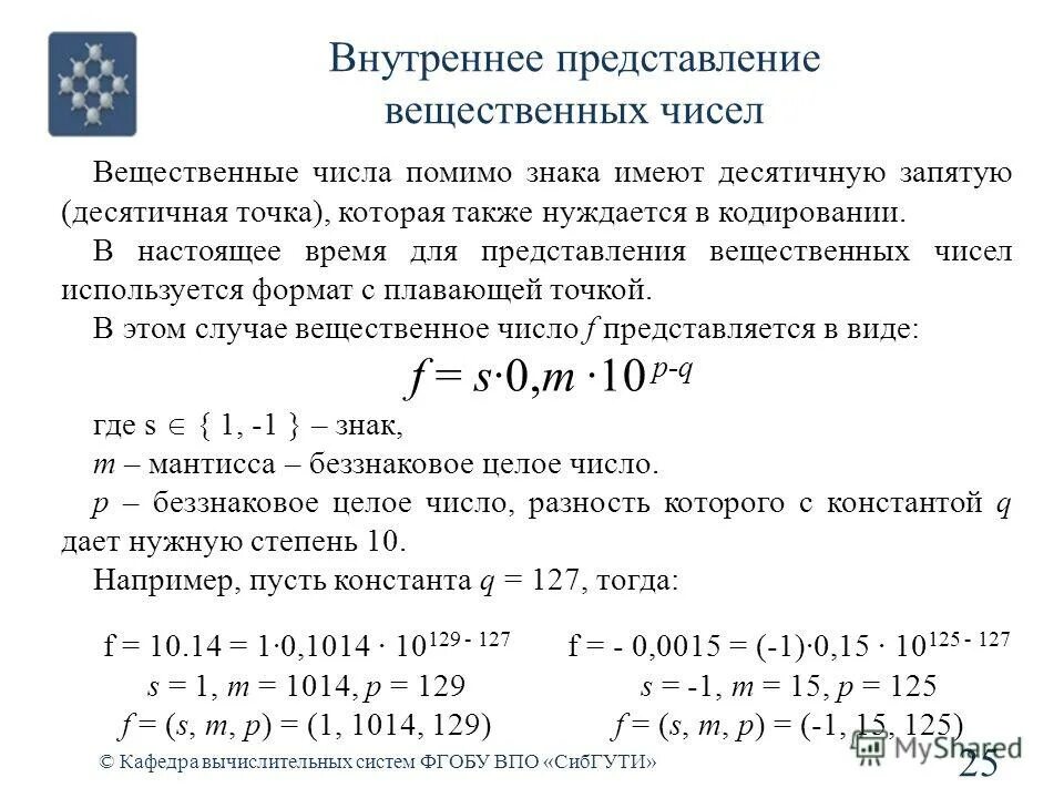 Вещественная степень вещественного числа