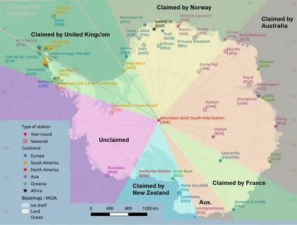 Страны расположенные на антарктиде
