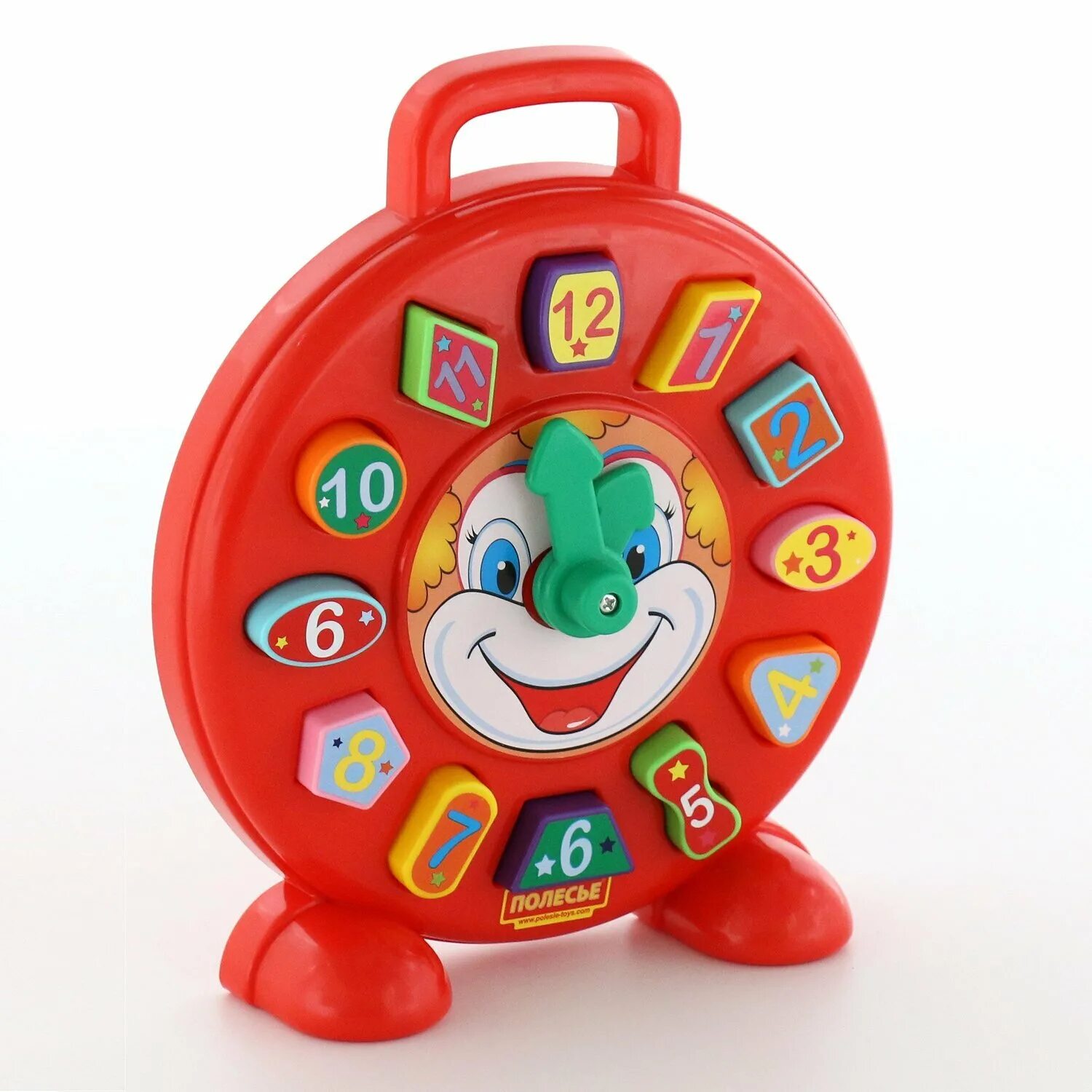 Купить игрушку часы. Игрушка Полесье часы "клоун" (в сеточке) 62741. Часы сортер клоун (в сеточке). Развивающая игрушка "часы". Игрушка часы сортер.
