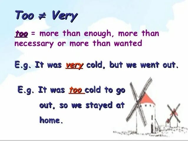 So too or very. Правило too very. too very разница. enough too very правила. very too enough употребление.
