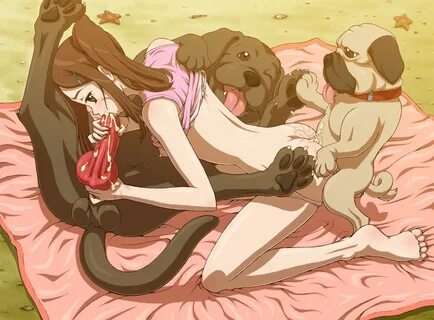 Beastiality gangbang hentai.