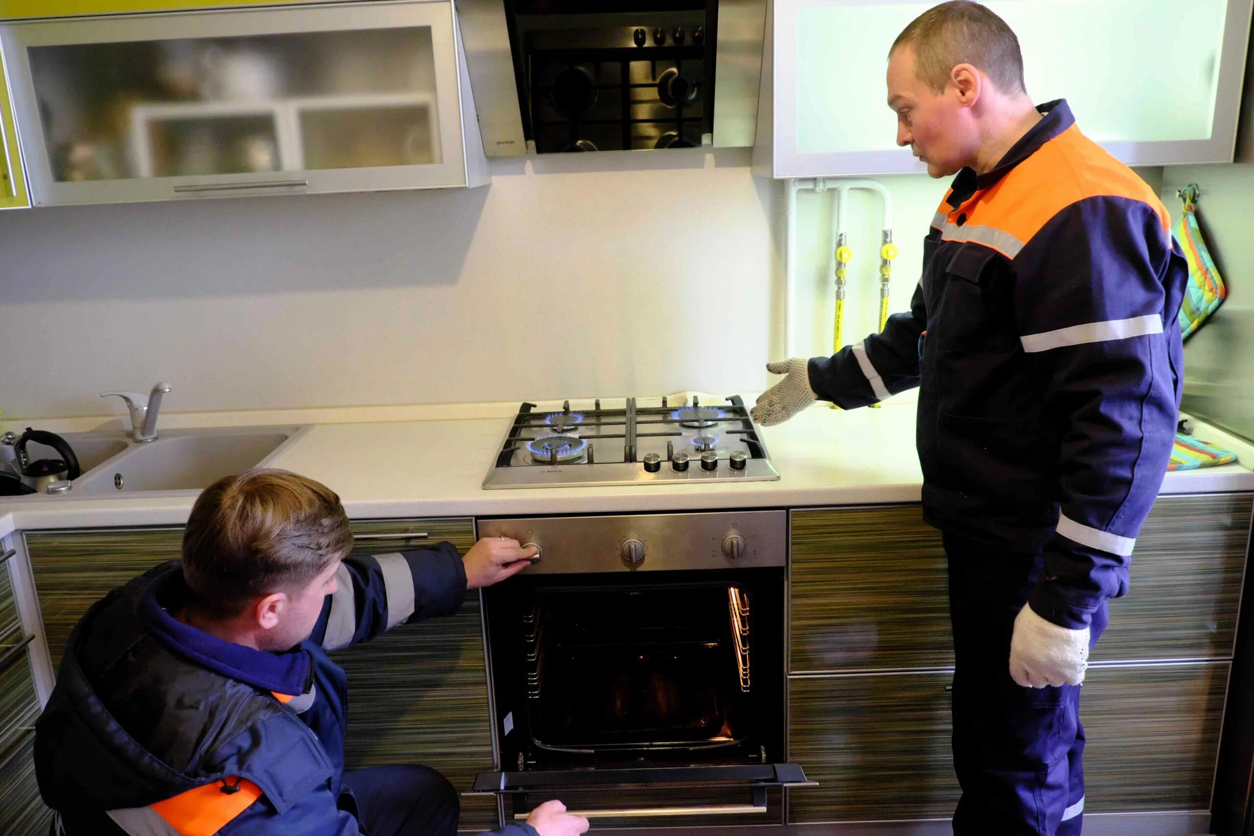Установить дома газовую плиту