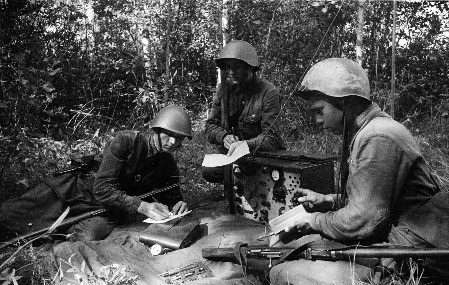 Связисты РККА В 1941 году. Радист РККА ВОВ. Радист РККА 1941. Связисты телефонисты ВОВ.