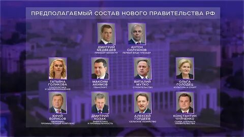 Новый состав министерств