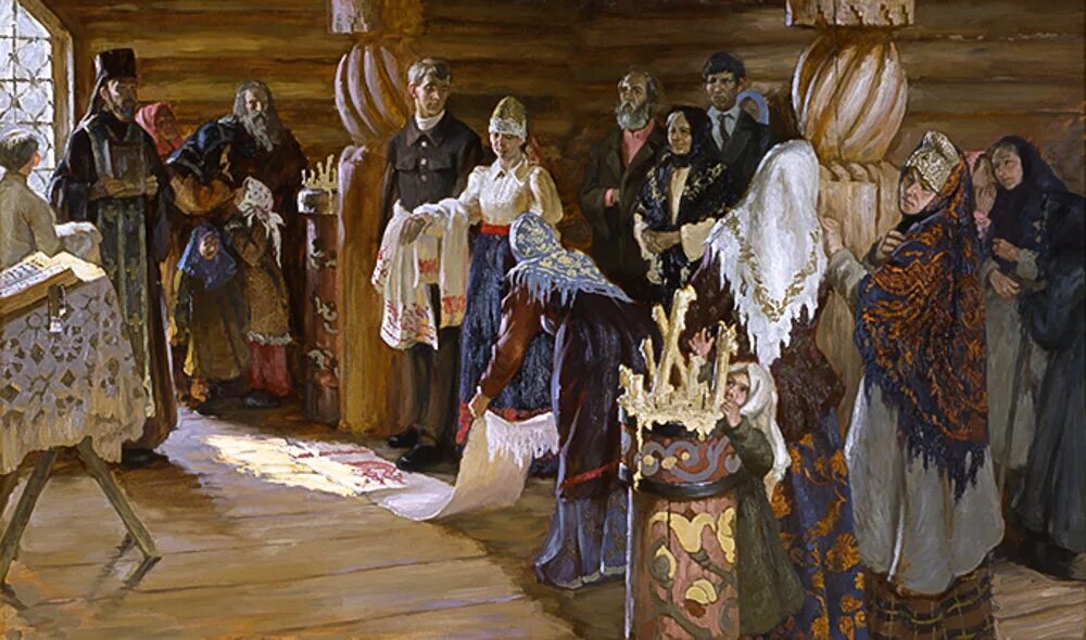 Пришли сватать. Смотрины Руси 19 век. Свадебный обряд в древней Руси.