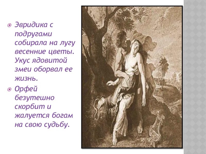 Эвридика в каком году написана. Эвридика. орфей и эвридика. миф об орфее. орфей и эвридика (сюжет).