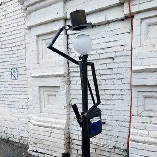 Уличный светильник из трубы своими руками
