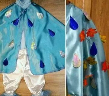 Костюм дождика для девочки на праздник осени
