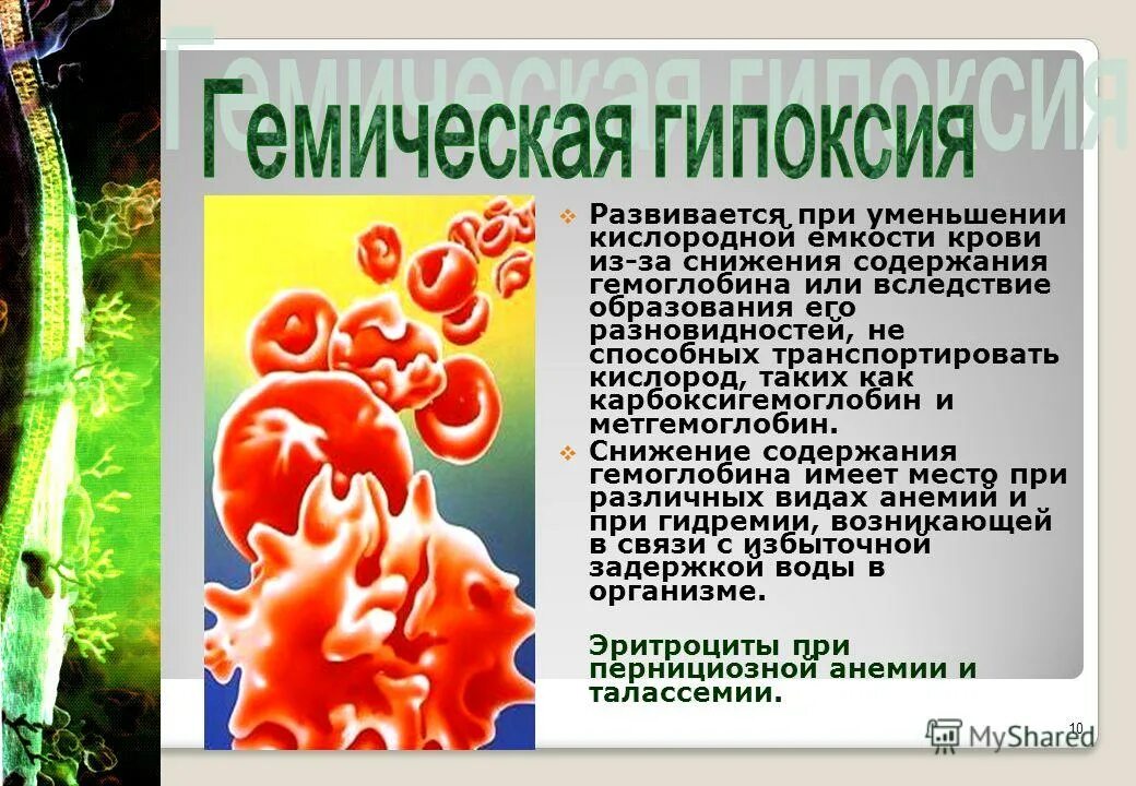 Гемическая (кровяная) гипоксия. Гемическая гипоксия патофизиология. Гемическая гипоксия причины. Гипоксия гемического типа развивается при. Кислородная емкость гемоглобина