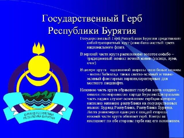 Какая республика РФ поместила соёмбо на свой герб и флаг