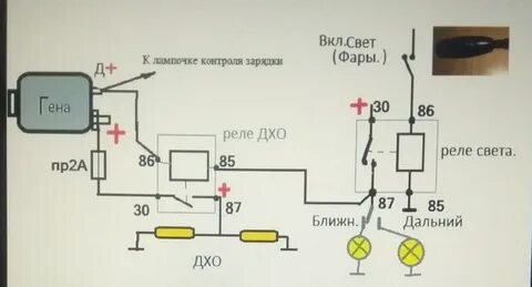 Подключение противотуманных фар 2107