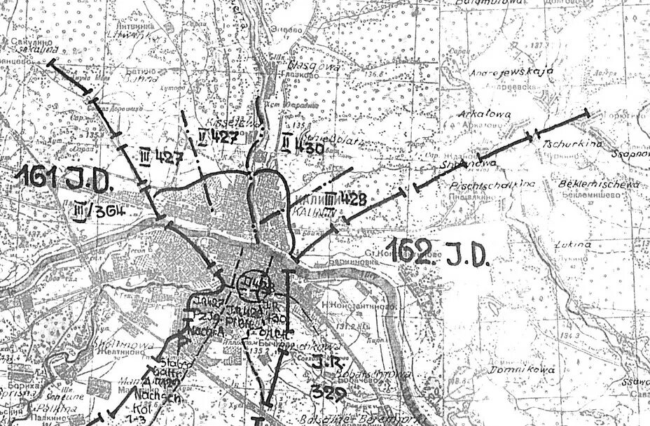 Карта ноябрь 1941. 129-Й пехотной дивизии вермахта в Калинине.. 260 Пехотная дивизия вермахта карты.