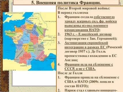 Политика франции во второй половине 20 века
