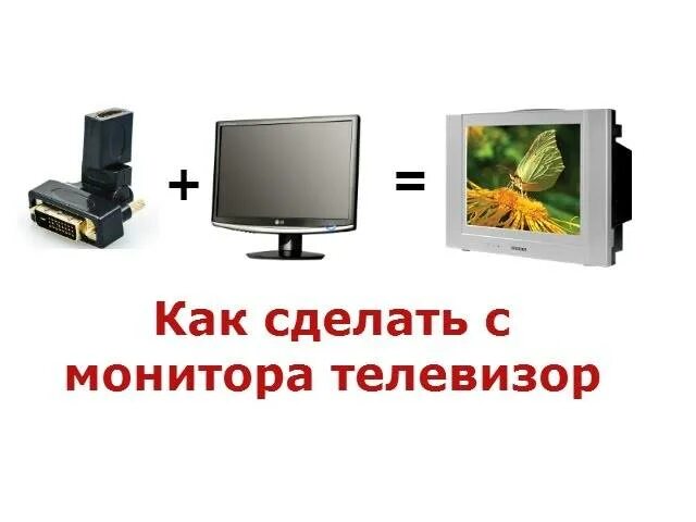 Как из компьютера сделать телевизор. Телевизор из монитора. телевизор из монитора своими руками. телевизор из монитора и приставки. на монитор вместо телевизора приставка.